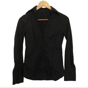 Express Black & Silver Dress Shirt